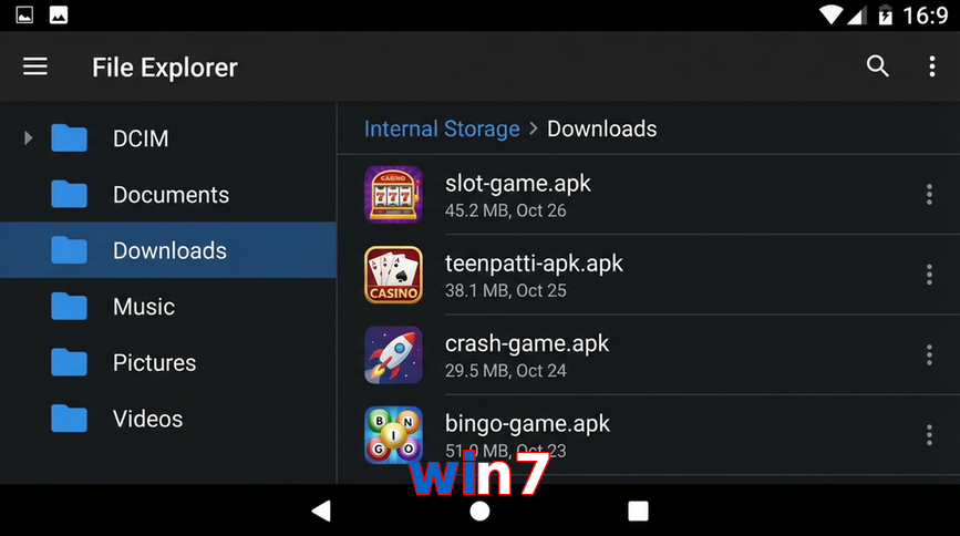 Main screen of Win7 gameapk page for PK players