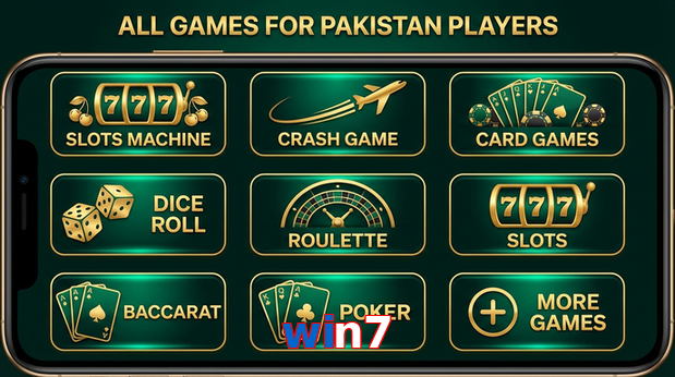 Main screen of Win7 games page for PK players